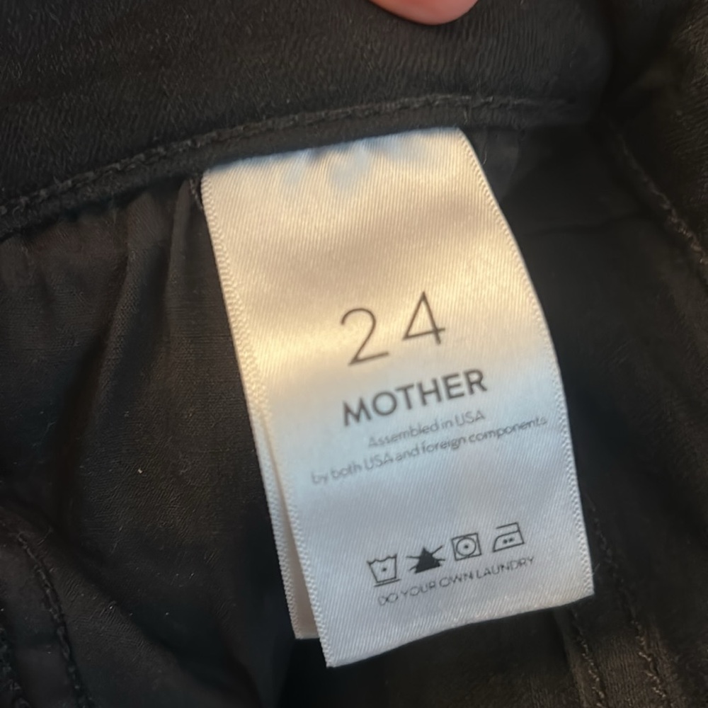 MOTHER Black Mid Rise Jeans - Picture 4 of 5